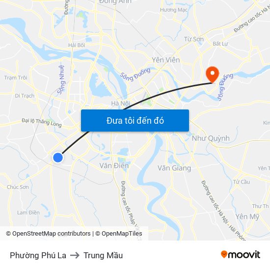 Phường Phú La to Trung Mầu map