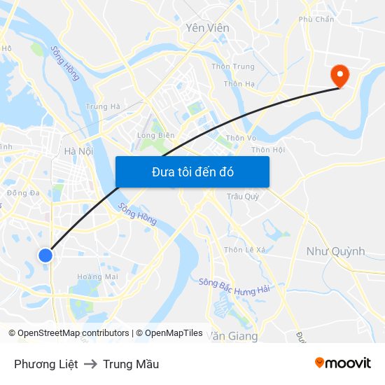 Phương Liệt to Trung Mầu map