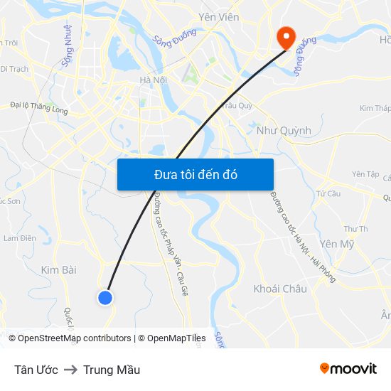 Tân Ước to Trung Mầu map