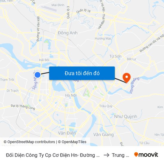 Đối Diện Công Ty Cp Cơ Điện Hn- Đường Đức Thắng to Trung Mầu map