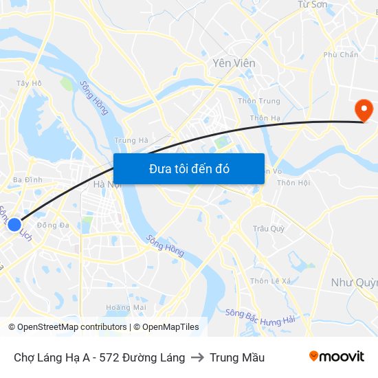 Chợ Láng Hạ A - 572 Đường Láng to Trung Mầu map