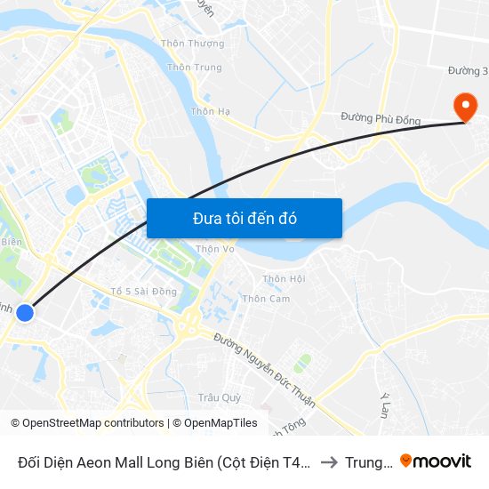Đối Diện Aeon Mall Long Biên (Cột Điện T4a/2a-B Đường Cổ Linh) to Trung Mầu map