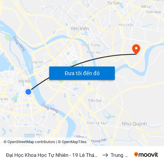 Đại Học Khoa Học Tự Nhiên - 19 Lê Thánh Tông to Trung Mầu map