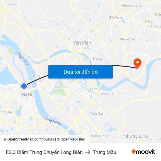 E3.3 Điểm Trung Chuyển Long Biên to Trung Mầu map