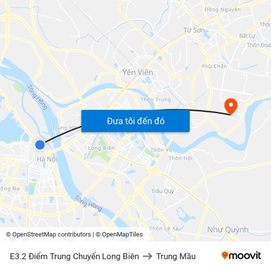 E3.2 Điểm Trung Chuyển Long Biên to Trung Mầu map