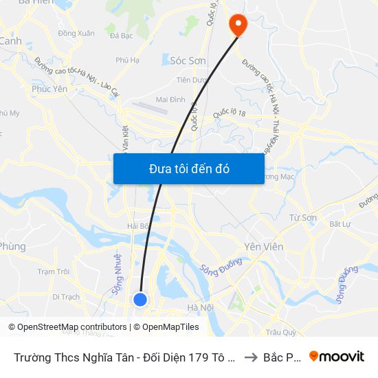 Trường Thcs Nghĩa Tân - Đối Diện 179 Tô Hiệu to Bắc Phú map