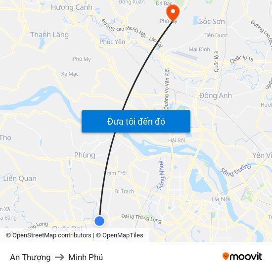 An Thượng to Minh Phú map