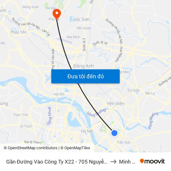 Gần Đường Vào Công Ty X22 - 705 Nguyễn Văn Linh to Minh Phú map