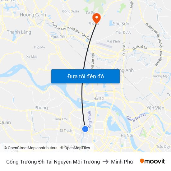 Cổng Trường Đh Tài Nguyên Môi Trường to Minh Phú map