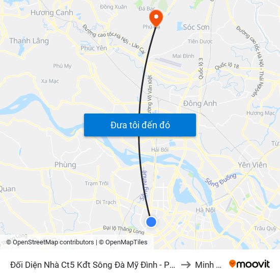 Đối Diện Nhà Ct5 Kđt Sông Đà Mỹ Đình - Phạm Hùng to Minh Phú map