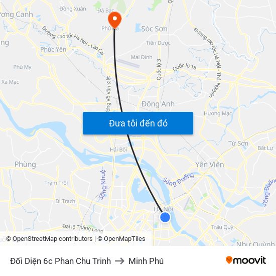 Đối Diện 6c Phan Chu Trinh to Minh Phú map