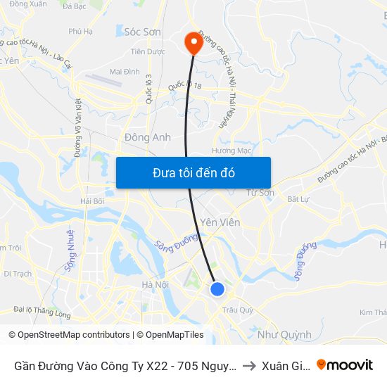Gần Đường Vào Công Ty X22 - 705 Nguyễn Văn Linh to Xuân Giang map
