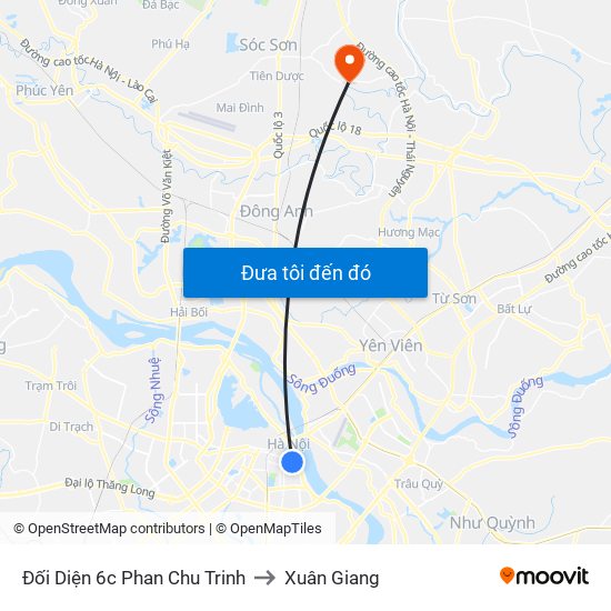Đối Diện 6c Phan Chu Trinh to Xuân Giang map