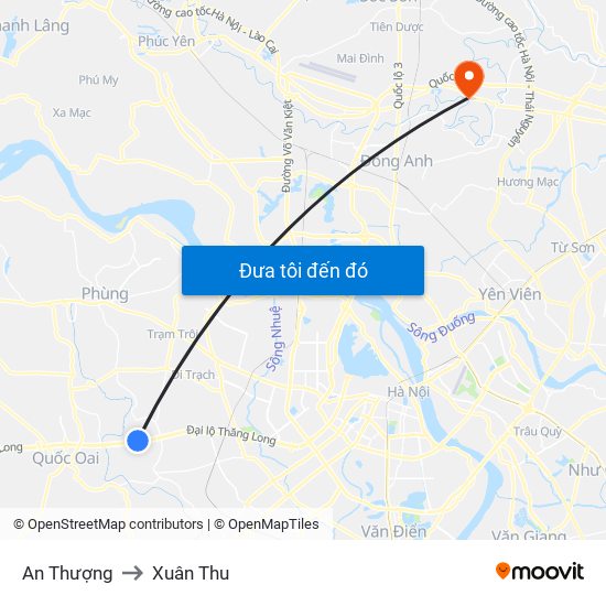 An Thượng to Xuân Thu map