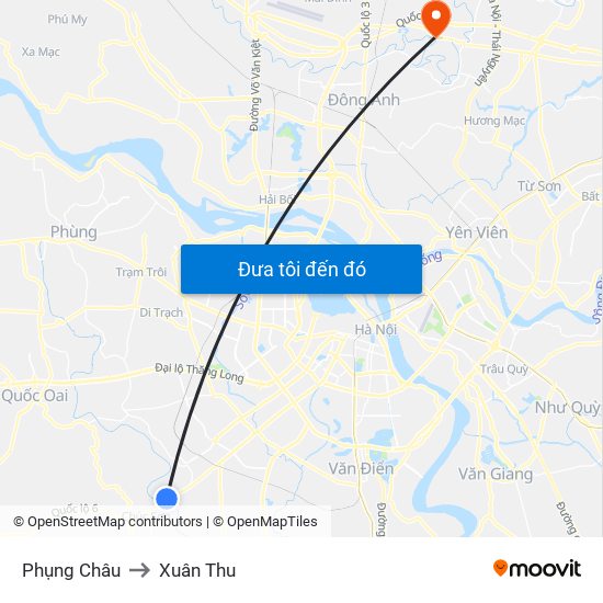 Phụng Châu to Xuân Thu map