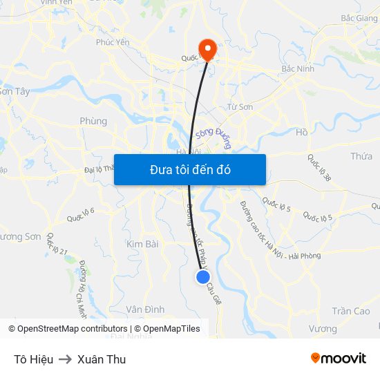 Tô Hiệu to Xuân Thu map