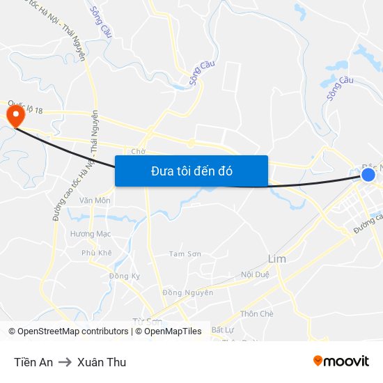 Tiền An to Xuân Thu map