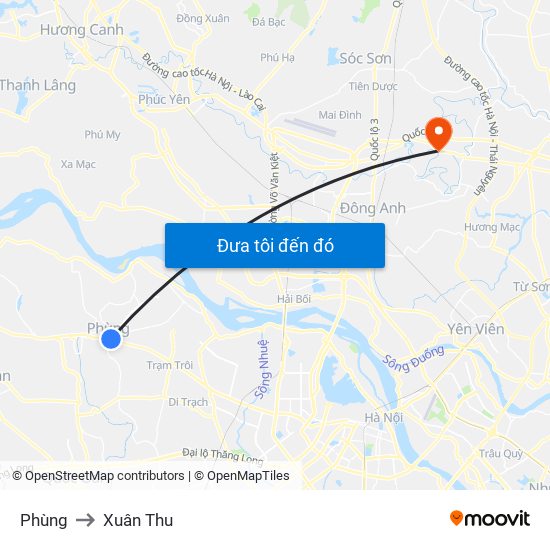 Phùng to Xuân Thu map