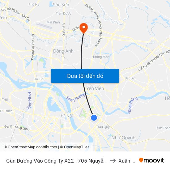 Gần Đường Vào Công Ty X22 - 705 Nguyễn Văn Linh to Xuân Thu map