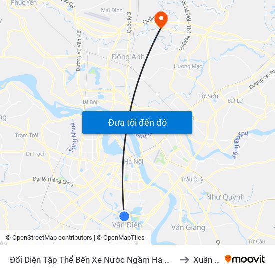 Đối Diện Tập Thể Bến Xe Nước Ngầm Hà Nội - Ngọc Hồi to Xuân Thu map