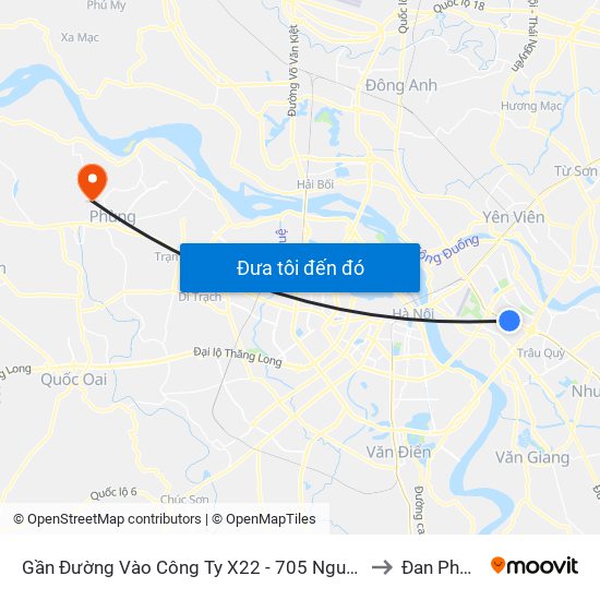 Gần Đường Vào Công Ty X22 - 705 Nguyễn Văn Linh to Đan Phượng map