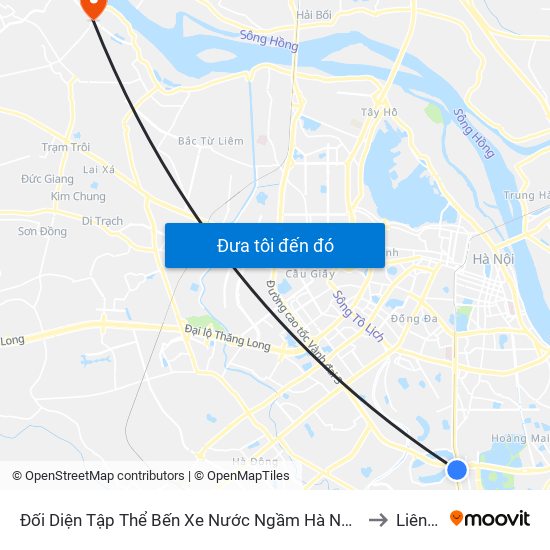 Đối Diện Tập Thể Bến Xe Nước Ngầm Hà Nội - Ngọc Hồi to Liên Hà map