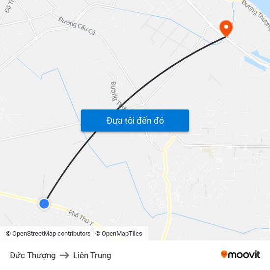 Đức Thượng to Liên Trung map