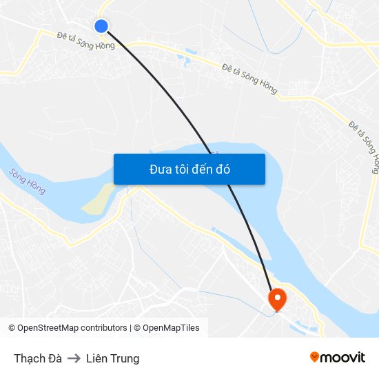 Thạch Đà to Liên Trung map
