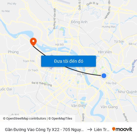 Gần Đường Vào Công Ty X22 - 705 Nguyễn Văn Linh to Liên Trung map