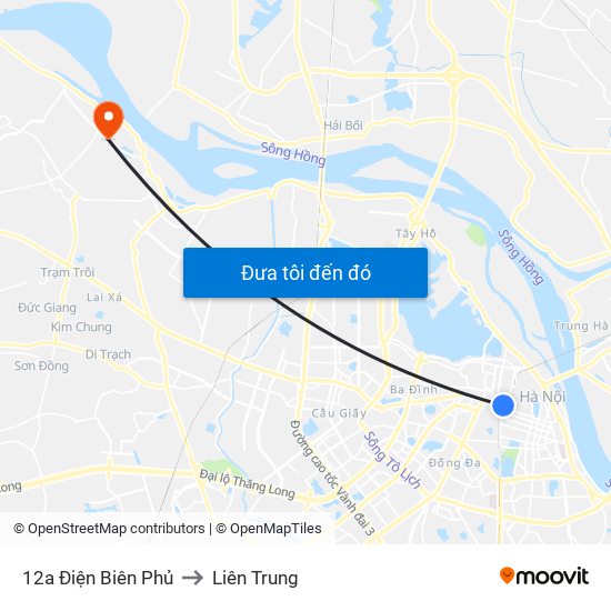 12a Điện Biên Phủ to Liên Trung map