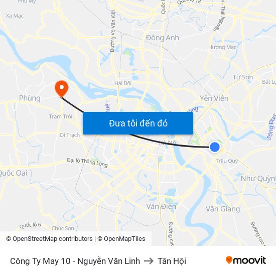 Công Ty May 10 - Nguyễn Văn Linh to Tân Hội map