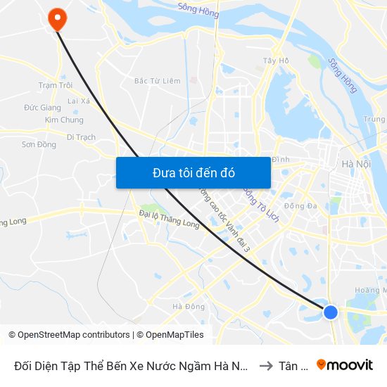 Đối Diện Tập Thể Bến Xe Nước Ngầm Hà Nội - Ngọc Hồi to Tân Hội map