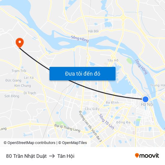 80 Trần Nhật Duật to Tân Hội map