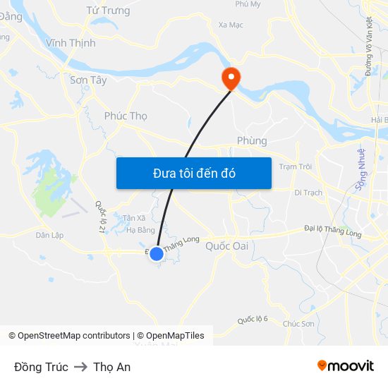 Đồng Trúc to Thọ An map