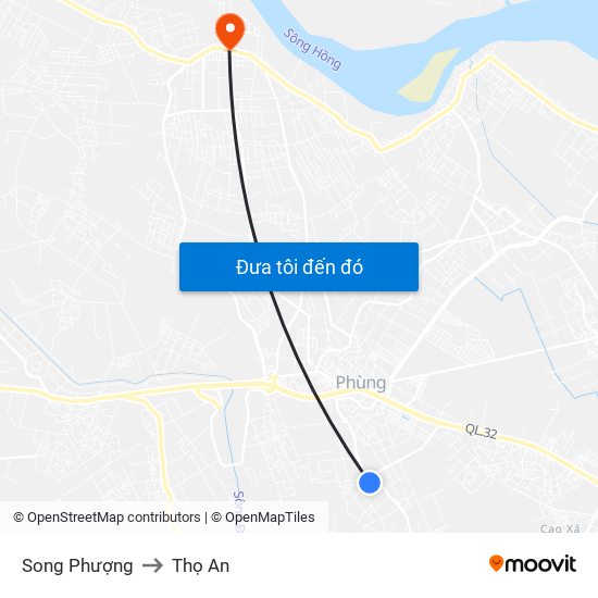 Song Phượng to Thọ An map