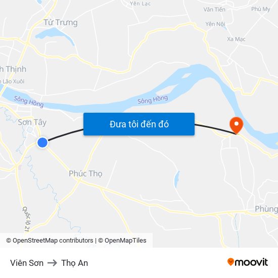 Viên Sơn to Thọ An map