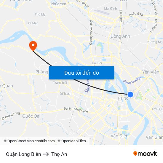 Quận Long Biên to Thọ An map