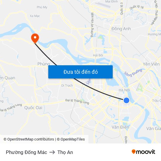 Phường Đống Mác to Thọ An map