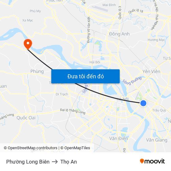 Phường Long Biên to Thọ An map