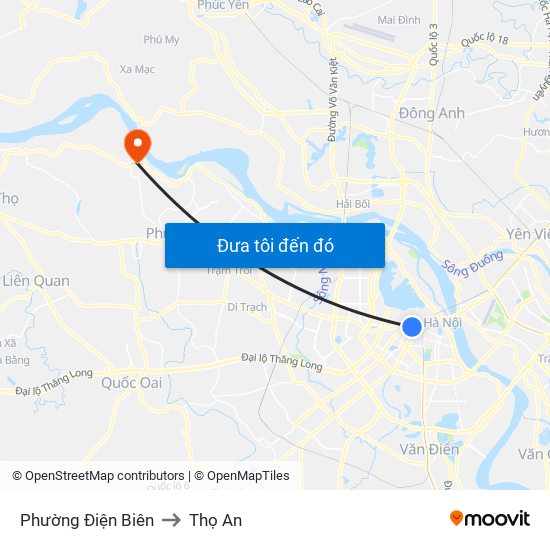 Phường Điện Biên to Thọ An map