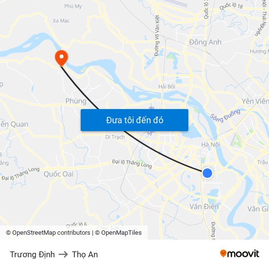 Trương Định to Thọ An map