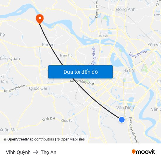 Vĩnh Quỳnh to Thọ An map