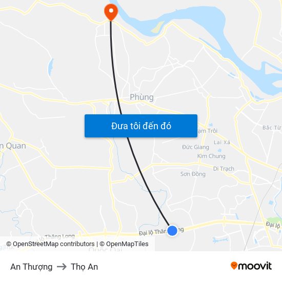 An Thượng to Thọ An map