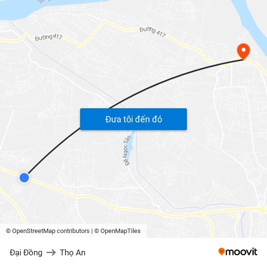 Đại Đồng to Thọ An map