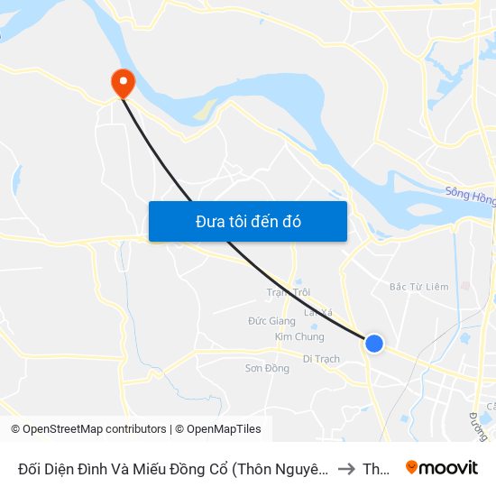 Đối Diện Đình Và Miếu Đồng Cổ (Thôn Nguyên Xá) - Đường 32 to Thọ An map