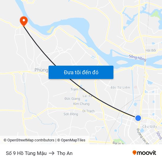 Số 9 Hồ Tùng Mậu to Thọ An map