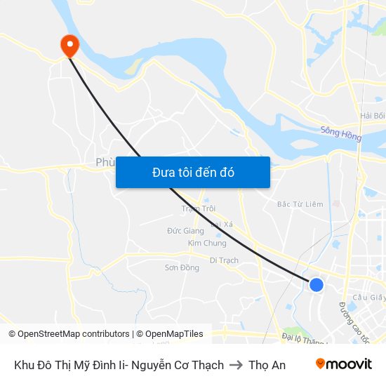 Khu Đô Thị Mỹ Đình Ii- Nguyễn Cơ Thạch to Thọ An map