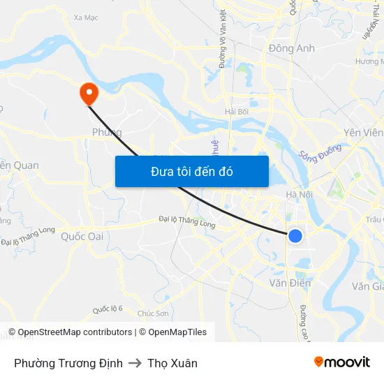 Phường Trương Định to Thọ Xuân map