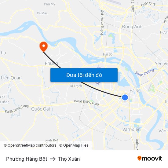 Phường Hàng Bột to Thọ Xuân map
