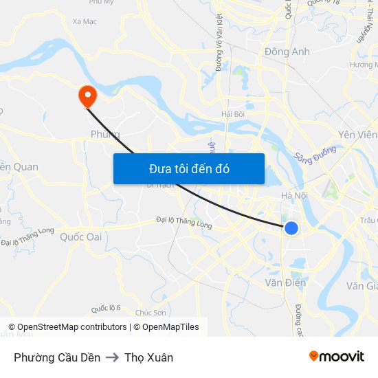 Phường Cầu Dền to Thọ Xuân map